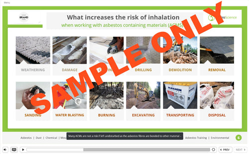 Sample Asbestos Awareness Online Training